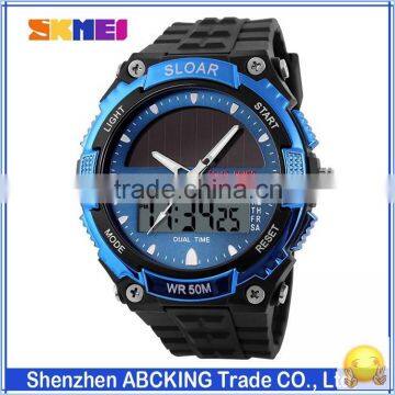 Skmei brand high quality Waterproof watch solar power wristwatches