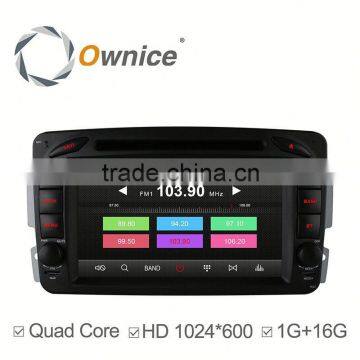 7" Ownice Quad core Android 4.4 DVD automotive for Mercedes Benz C Class with BT WIFI