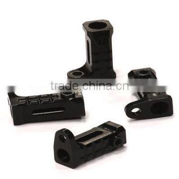 selling well car billet machine alloy rock rail mounts (4) for axial scx-10, dingo & honcho rc toys car