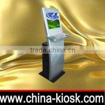 touch screen self-service interative Kiosk with keyboard