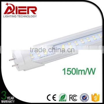 Top quality AC85-265V 150lm/W 4ft led tube light t8