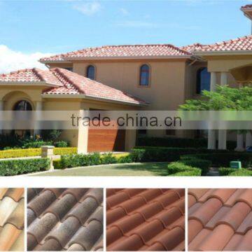 Red clay terracotta roof tile made in China