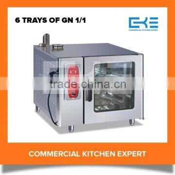 2016 Professional Electric Combi Oven 6 Trays Industrial Outdoor Kitchen Steam Oven