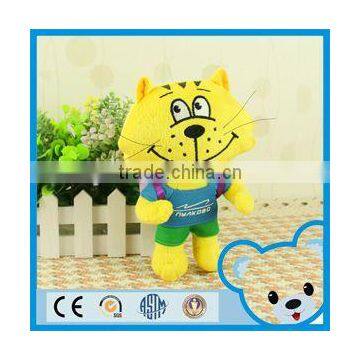 Baikoff Airport Customize promotional gift standing 18cm/30cm Buiness backpack stuffed animal cat toys