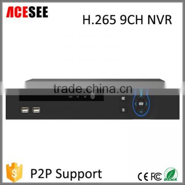 ACESEE H.265 9CH NVR P2P Network IP NVR for CCTV Security Surveillance