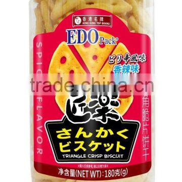 EDO Pack Spicy Flavor Triangle Crisp Biscuit