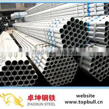 Hot Rolled Galvanized Steel Pipes Prices fromTangshan Zhuokun