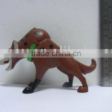 Plastic wolf toy model