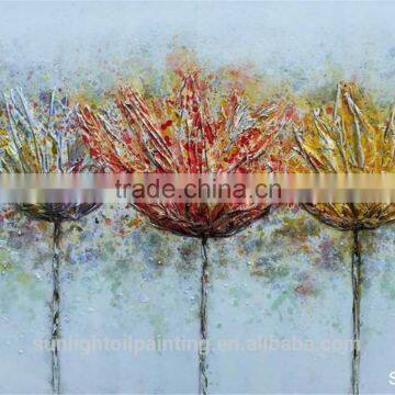 SH085 Handmade High Quality Paintings Flowers Canvas Art Wall Oil Painting