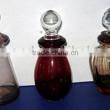 COLORED GORGEOUS GLASS OIL BOTTLE