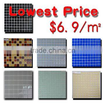 crystal glass mosaic 4mm with global lowest price