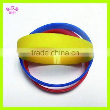 silicone rainbow silicone wristband