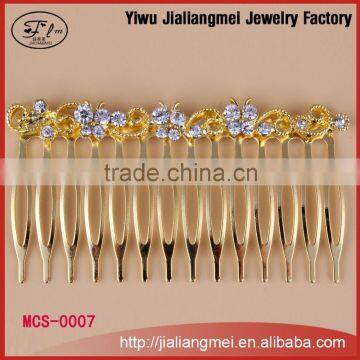 High quality jewelry low moq , butterfly tiara mini hair tiara and crown