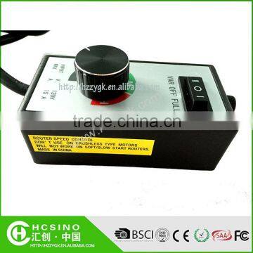 Single phase ac motor speed controller for inline duct fan with variable speed control