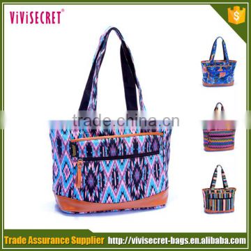 Wholesale China Cheap Bright Color Printing Lady Handbag