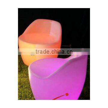 LED plastic chair with table OEM service for bar and party