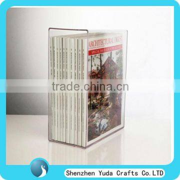 Wholesale Plexiglass Book Slipcase for Literature, Clear Acrylic Book Display Stand