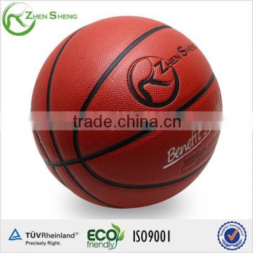 Zhensheng Polyurethane PU Exercise Basketballs Played on Plastic or Wood Floor