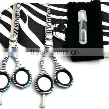 Left Handed Hairdressing Barber Salon Scissors Thinning Scissors Set 5.5"