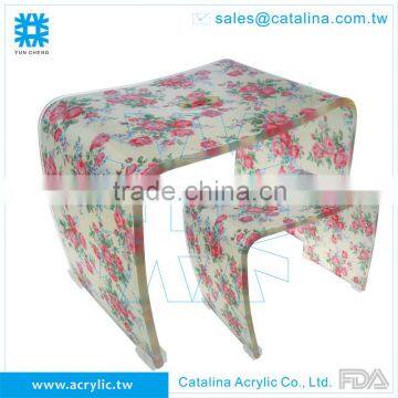 Unique Handmade Bathroom House plastic Acrylic chair