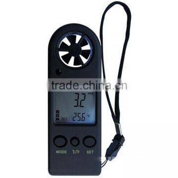 HT-383 Wind Speed Sensor Mini Handheld LCD Digital Anemometer Air Speed Gauge Flow Meter Tachometer Anemometro Digitale photo-3