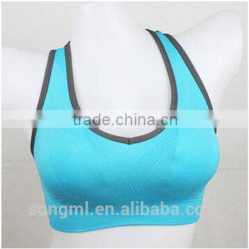 Online women wireless sports bras sale,padded ladies bra top