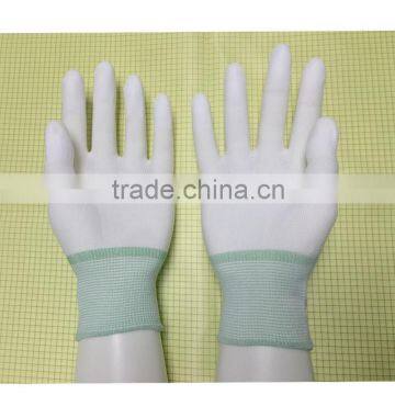 Nylon PU Tip Coating Antistatic Gloves