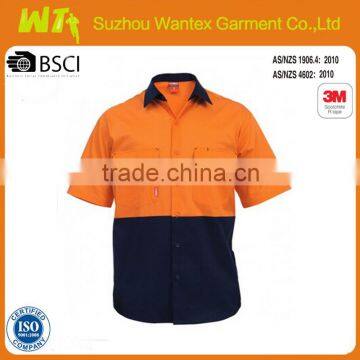 HI-VIS Short Sleeve Shirt With Cooling Vents