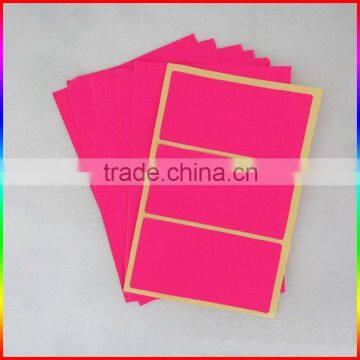 Magenta Fluorescent Wall Sticker, Book Paper Sticker photo-3