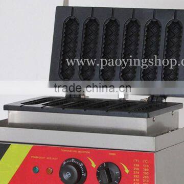 6pcs Commercial Use Non-stick 110v 220v Electric Lolly Waffle Dog Baker photo-2