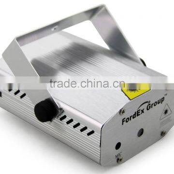 Sidiou Group Mini Red and Green Laser Stage Lighting Moving Party Stage Light Projector Stage Lighting Disco Show Laser (Silver) photo-2