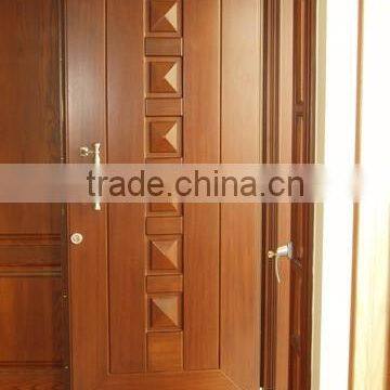 newest villa luxuty teak wood doors,white plain solid wood door for sale