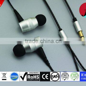 OEM/ODM Universal Detachable Dual Driver Earphone with Mic