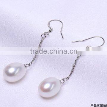 natural freshwater colorful teardrop pearl earring set