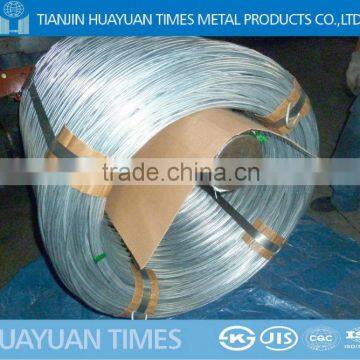 2.5-3.0 mm tensile strength 950-1250 Galvanized Steel Wire fro redrawing and steel wire rope