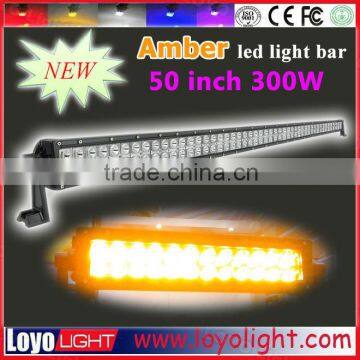 New product in China market led light bar for truck, 4x4, offroad 50" 300W amber led light bar