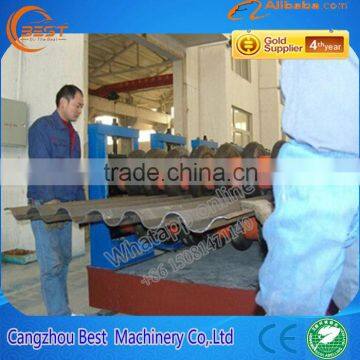 Corrugated Steel Profile Roof Roll Forming Machine photo-3