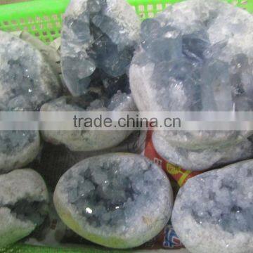 Charming Natural Blue Celestine Stone Crystal Geode for Hot Sale photo-5