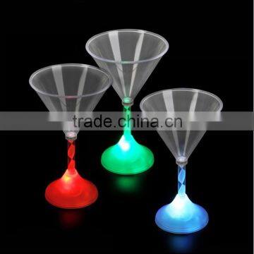 LED flashing Martini glass - led Light up martini cups