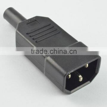 Top selling  Industrial plug IEC 320 C14 male power cord plug
