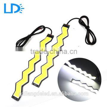 Waterproof 20cm COB Cool White Car LED Lights 12V for DRL Fog Light