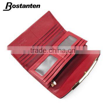 Luxury Party Hand Bag Leather Women Long Coin Purse Hand Wallet photo-6