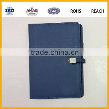 Factory Price Custom Leather Notebook Cover File Folder Cover Work Diary Cover Document Cover photo-3