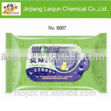 Best quality wet wipes 50GSM OEM is accepted