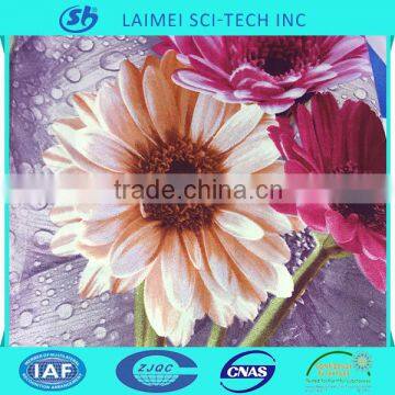 Bulk buy from china flower printing plain fabric home textile