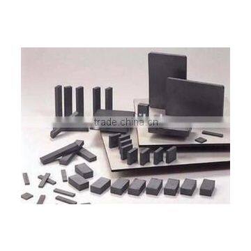 Block sintered ferrite magnet