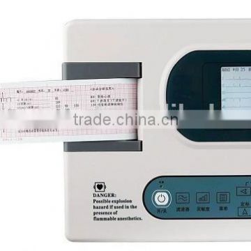 Three Channel Interpretive ECG machine with long warranty