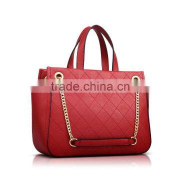 Alibaba China Fashion Women PU Chain Shopping Handbag