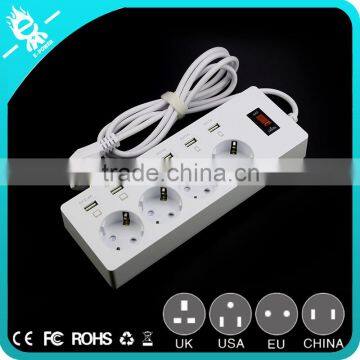 2016 New Electric Socket Surge Protector Retractable Smart 6 Usb Power Strip photo-5