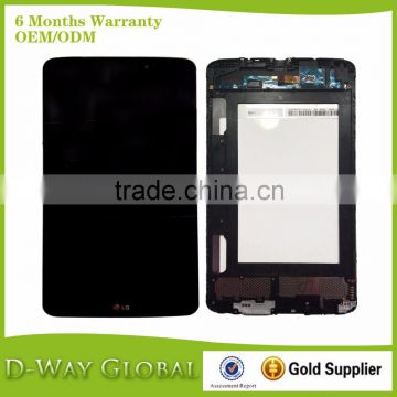 Replacement For LG Tablet Pad Vk810 LCD Display Screen Digitizer With Frame Black Only